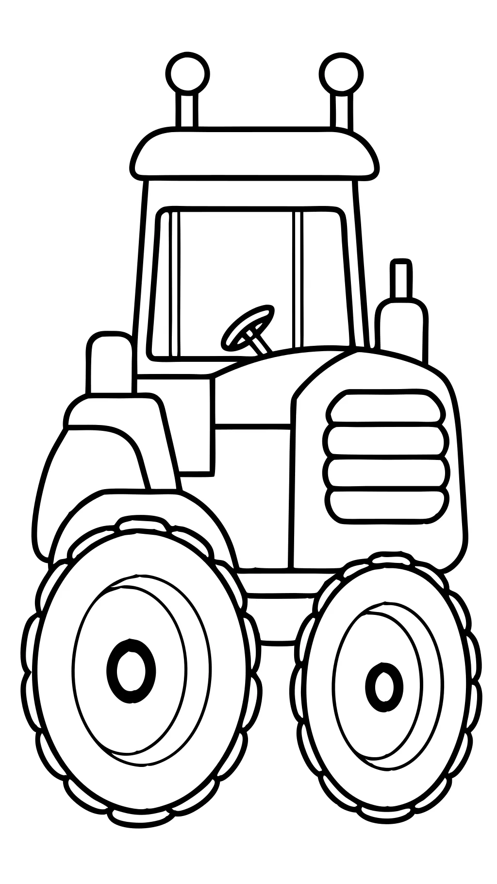 printable coloring pages tractors